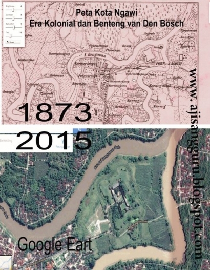 Gambaran Kota Ngawi Zaman Kolonial :   "Perbandingan Foto Benteng Pendem Van Den Bosch Era Sekarang dengan Era Kolonial"