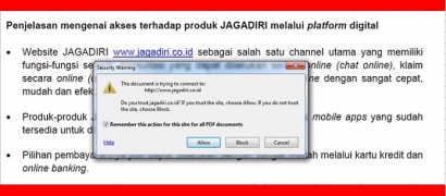 Do You Trust jagadiri.co.id? Choose Allow