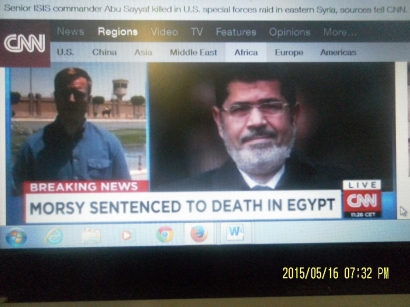 Mantan Presiden Mesir Mohammed Morsy Dijatuhi Hukuman Mati