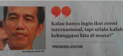 Jokowi Serahkanlah Sepakbola Sama Ahlinya