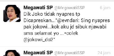 Jokowi Tidak Nyapres, Mega Tegur Eva?