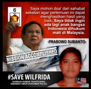 TKI Wilfrida Bebas, Prabowo : Ini sudah keputusan yang paling tepat