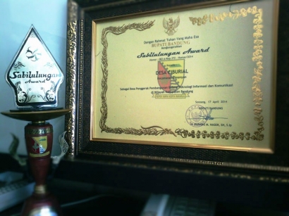 Desa Ciburial Raih Sabilulungan Award Bidang TIK